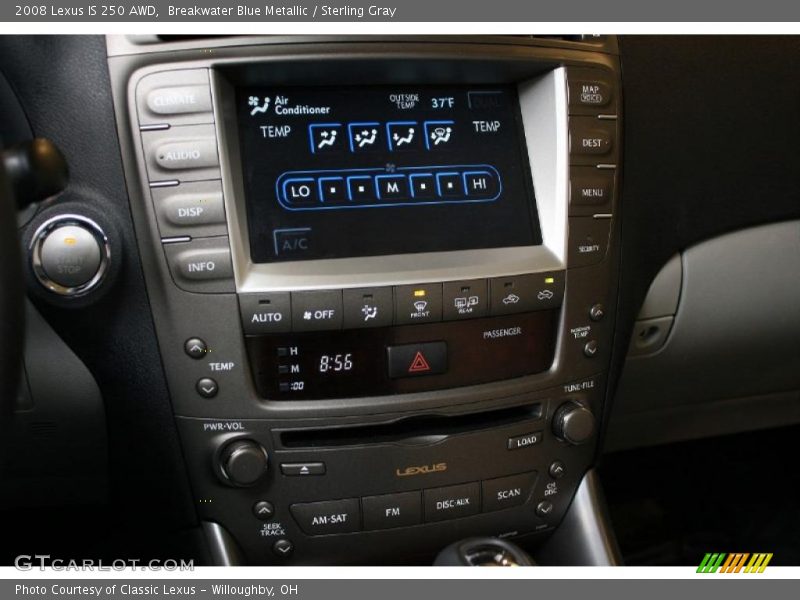 Breakwater Blue Metallic / Sterling Gray 2008 Lexus IS 250 AWD