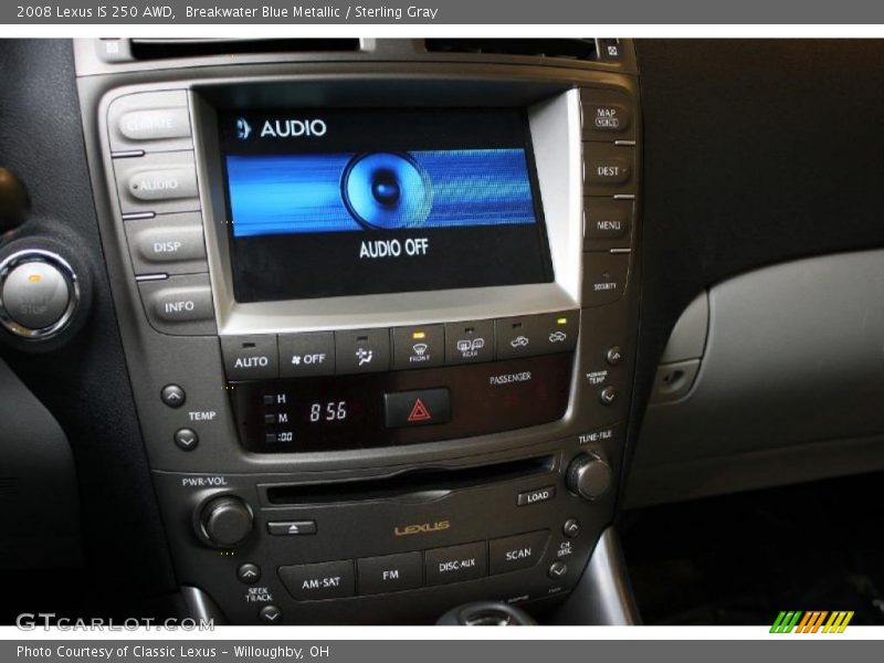 Breakwater Blue Metallic / Sterling Gray 2008 Lexus IS 250 AWD