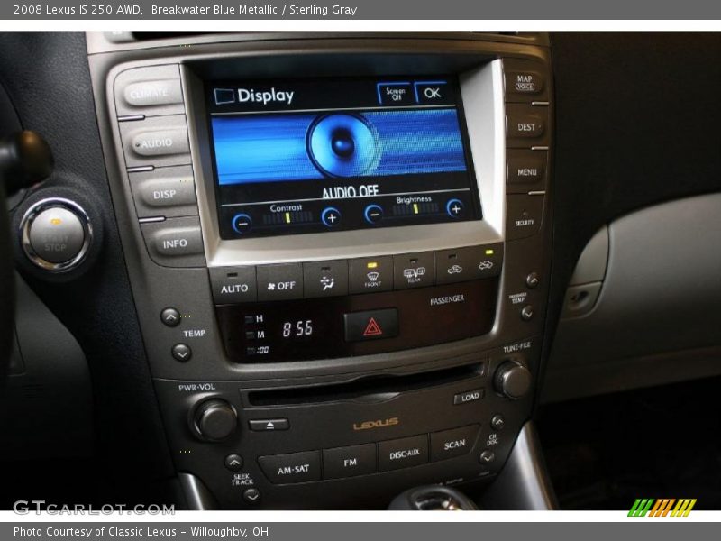 Breakwater Blue Metallic / Sterling Gray 2008 Lexus IS 250 AWD