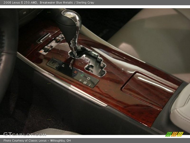 Breakwater Blue Metallic / Sterling Gray 2008 Lexus IS 250 AWD