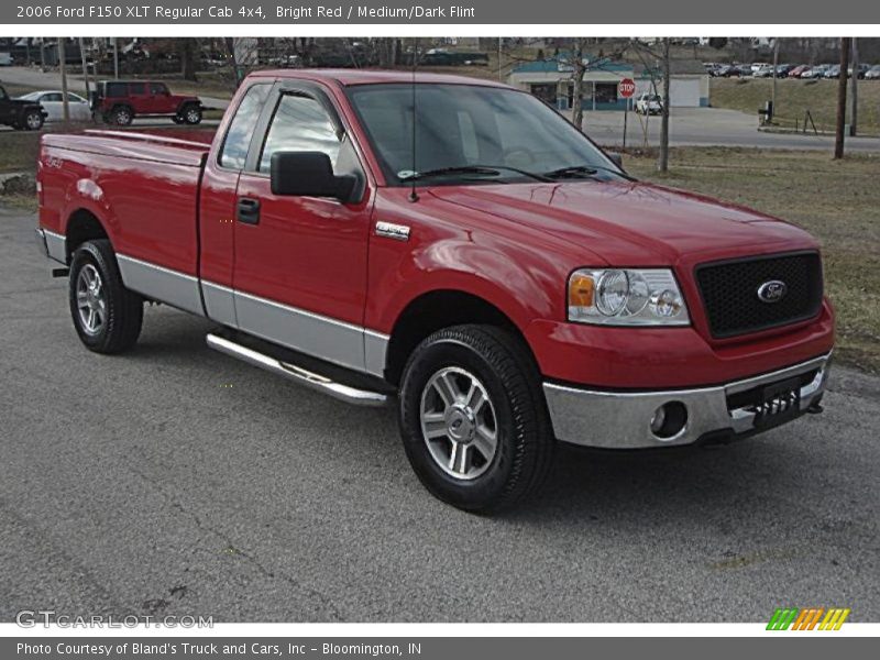 Bright Red / Medium/Dark Flint 2006 Ford F150 XLT Regular Cab 4x4