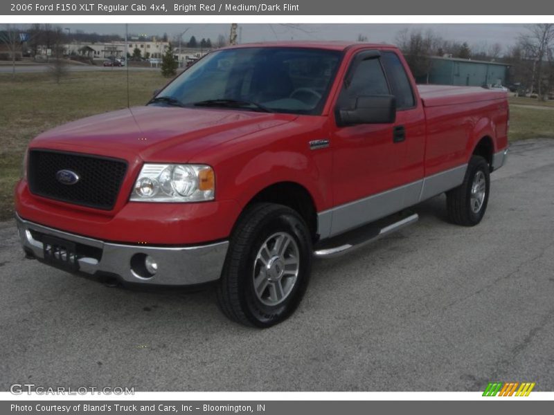 Bright Red / Medium/Dark Flint 2006 Ford F150 XLT Regular Cab 4x4
