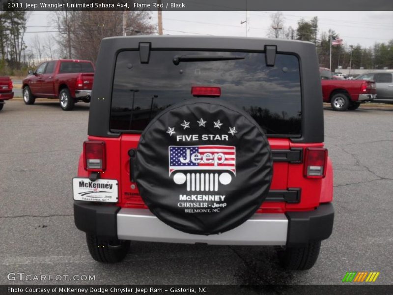 Flame Red / Black 2011 Jeep Wrangler Unlimited Sahara 4x4