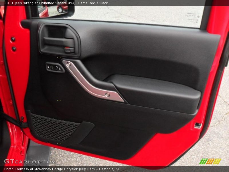 Flame Red / Black 2011 Jeep Wrangler Unlimited Sahara 4x4