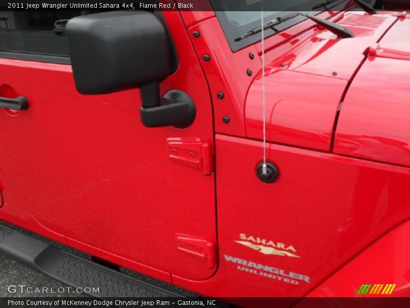 Flame Red / Black 2011 Jeep Wrangler Unlimited Sahara 4x4