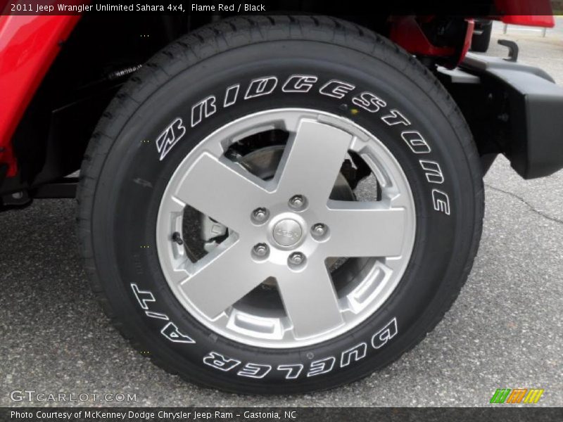 Flame Red / Black 2011 Jeep Wrangler Unlimited Sahara 4x4
