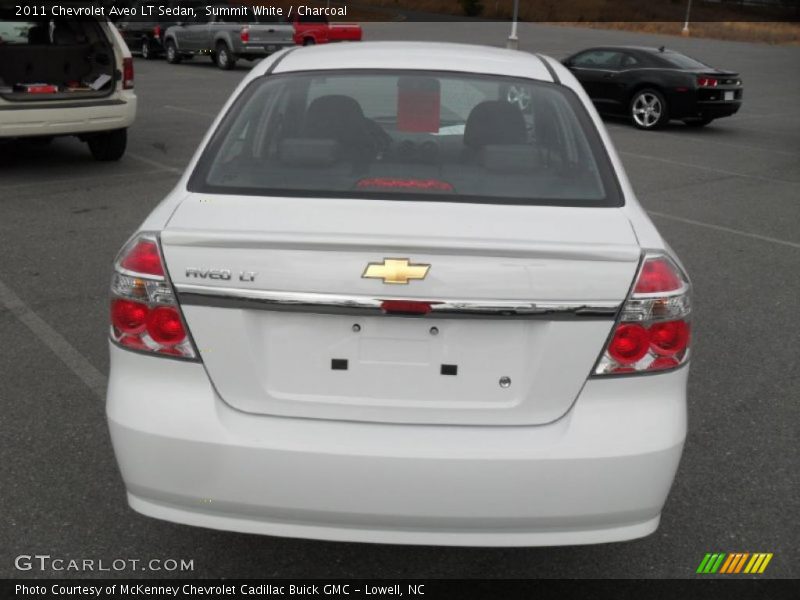 Summit White / Charcoal 2011 Chevrolet Aveo LT Sedan