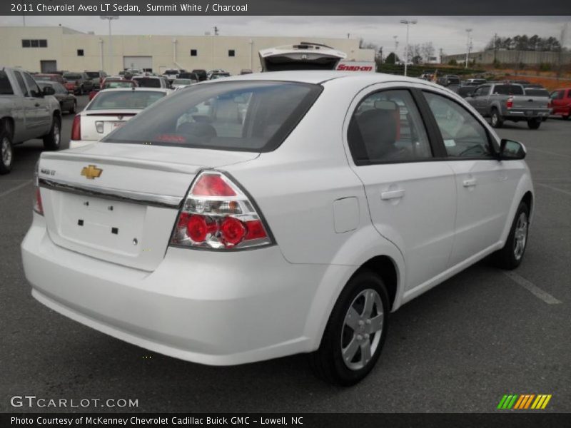 Summit White / Charcoal 2011 Chevrolet Aveo LT Sedan