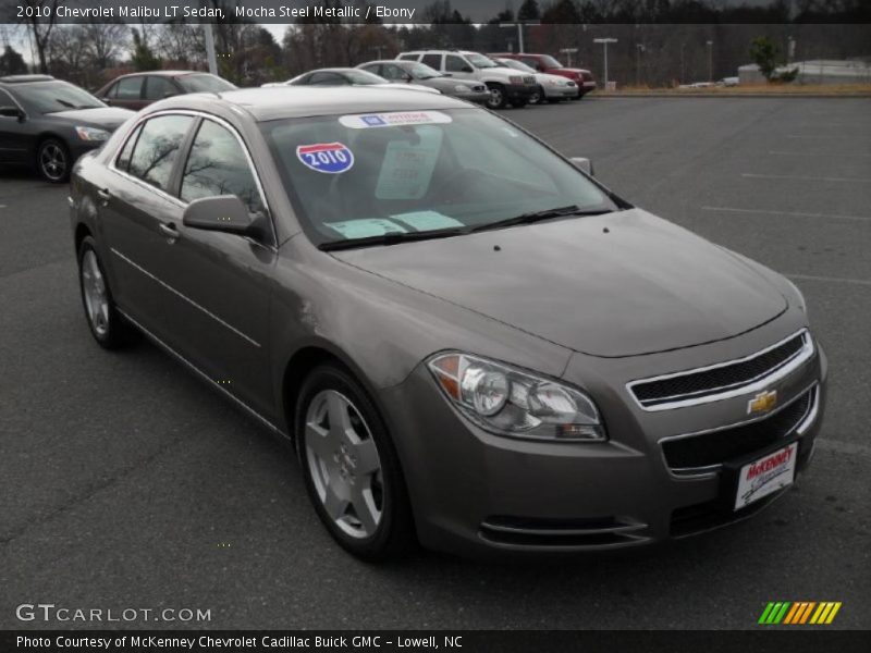Mocha Steel Metallic / Ebony 2010 Chevrolet Malibu LT Sedan