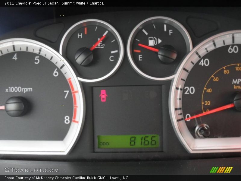 Summit White / Charcoal 2011 Chevrolet Aveo LT Sedan