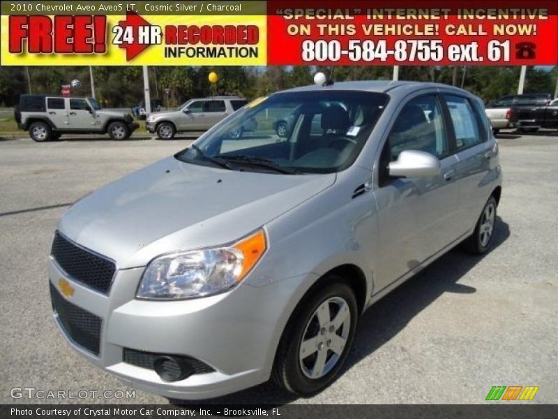 Cosmic Silver / Charcoal 2010 Chevrolet Aveo Aveo5 LT
