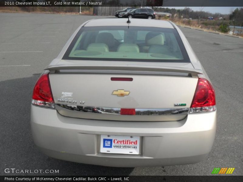 Gold Mist Metallic / Neutral 2010 Chevrolet Impala LT