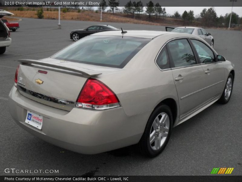 Gold Mist Metallic / Ebony 2010 Chevrolet Impala LT