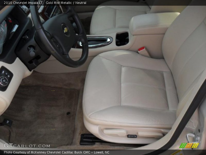 Gold Mist Metallic / Neutral 2010 Chevrolet Impala LT