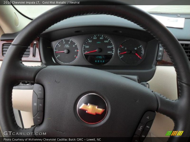 Gold Mist Metallic / Neutral 2010 Chevrolet Impala LT