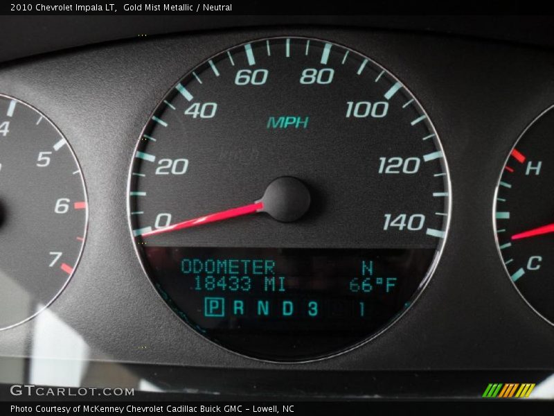 Gold Mist Metallic / Neutral 2010 Chevrolet Impala LT