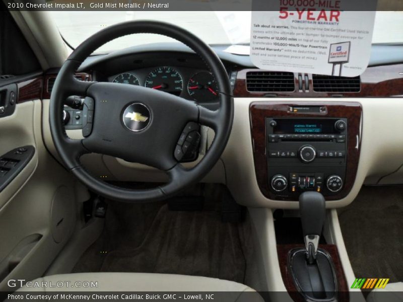 Gold Mist Metallic / Neutral 2010 Chevrolet Impala LT