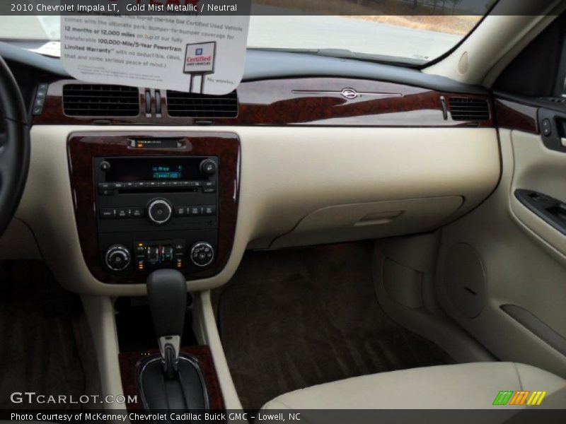Gold Mist Metallic / Neutral 2010 Chevrolet Impala LT
