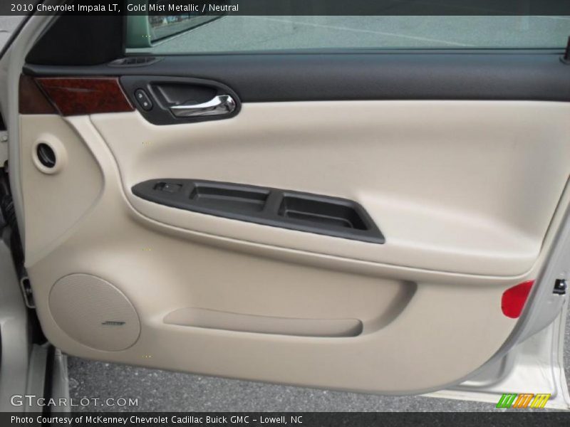 Gold Mist Metallic / Neutral 2010 Chevrolet Impala LT