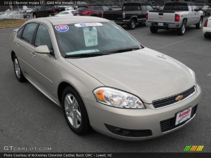 Gold Mist Metallic / Ebony 2010 Chevrolet Impala LT