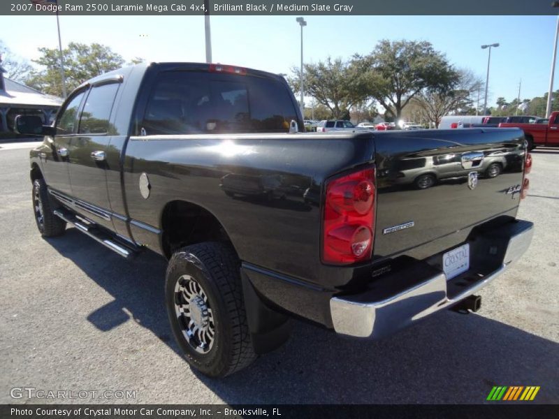 Brilliant Black / Medium Slate Gray 2007 Dodge Ram 2500 Laramie Mega Cab 4x4