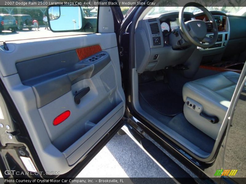 Brilliant Black / Medium Slate Gray 2007 Dodge Ram 2500 Laramie Mega Cab 4x4