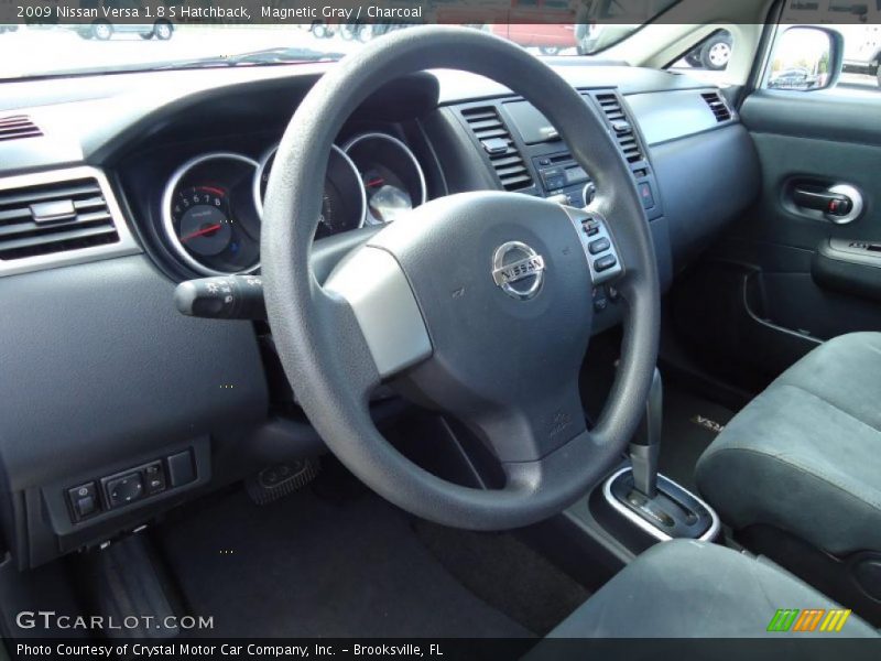 Magnetic Gray / Charcoal 2009 Nissan Versa 1.8 S Hatchback