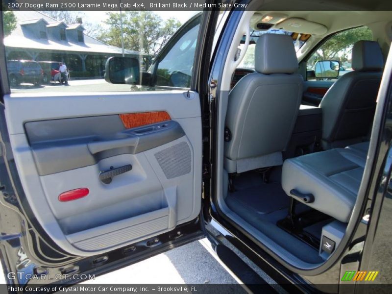 Brilliant Black / Medium Slate Gray 2007 Dodge Ram 2500 Laramie Mega Cab 4x4
