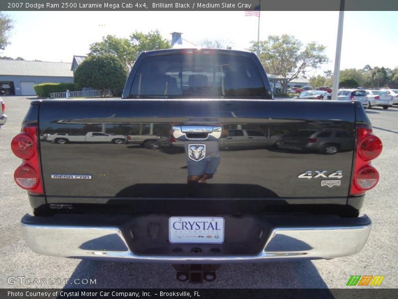 Brilliant Black / Medium Slate Gray 2007 Dodge Ram 2500 Laramie Mega Cab 4x4