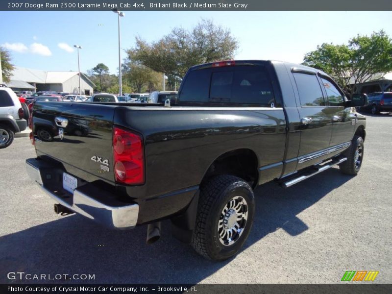 Brilliant Black / Medium Slate Gray 2007 Dodge Ram 2500 Laramie Mega Cab 4x4
