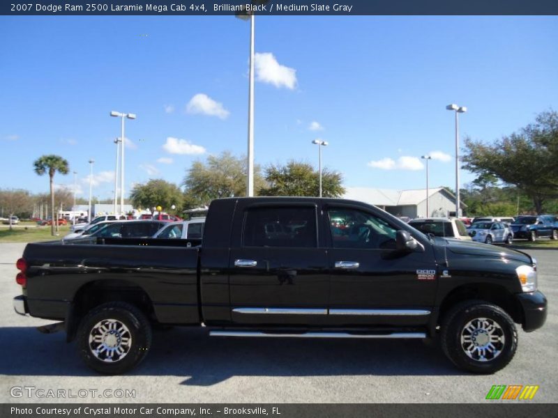 Brilliant Black / Medium Slate Gray 2007 Dodge Ram 2500 Laramie Mega Cab 4x4