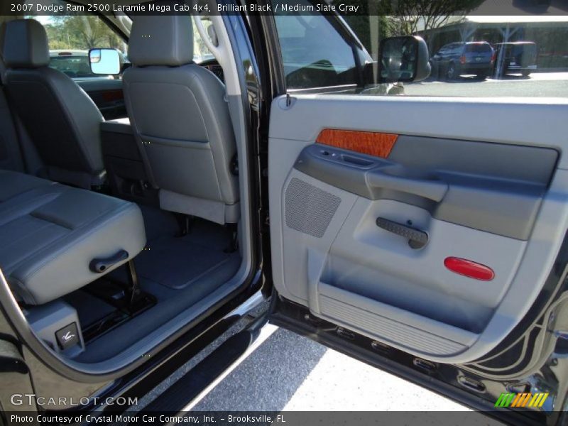 Brilliant Black / Medium Slate Gray 2007 Dodge Ram 2500 Laramie Mega Cab 4x4