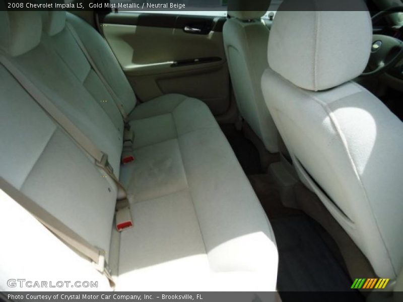 Gold Mist Metallic / Neutral Beige 2008 Chevrolet Impala LS