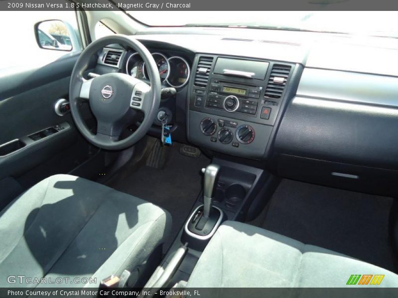 Magnetic Gray / Charcoal 2009 Nissan Versa 1.8 S Hatchback