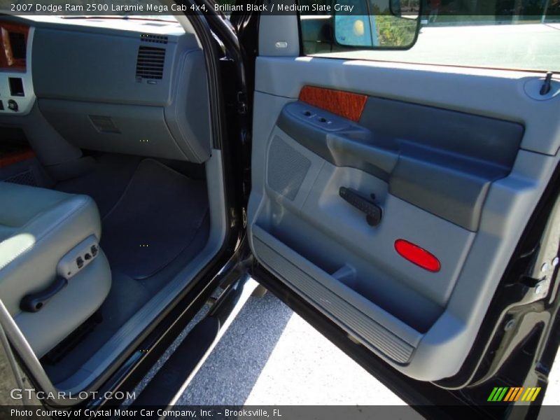 Brilliant Black / Medium Slate Gray 2007 Dodge Ram 2500 Laramie Mega Cab 4x4