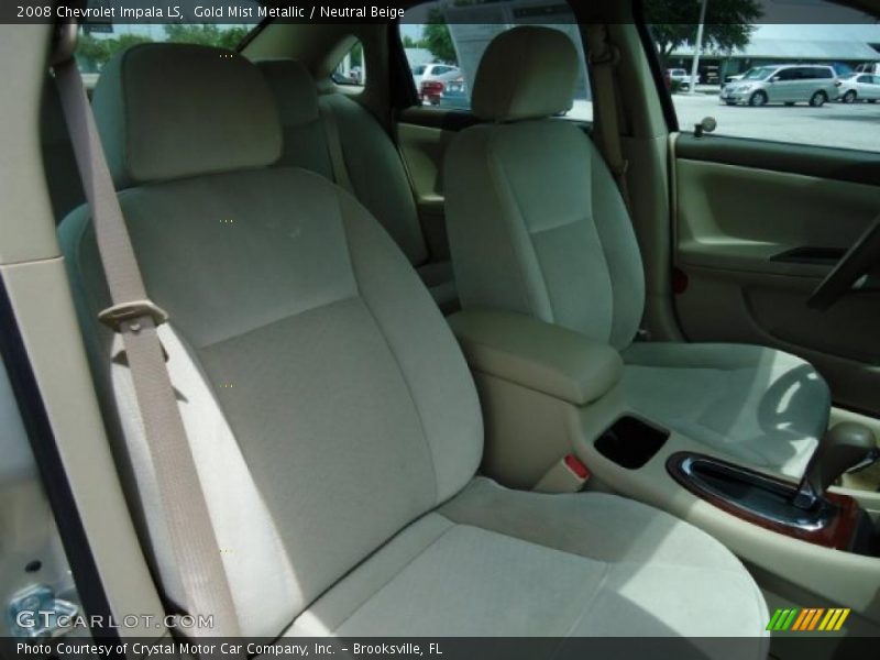 Gold Mist Metallic / Neutral Beige 2008 Chevrolet Impala LS