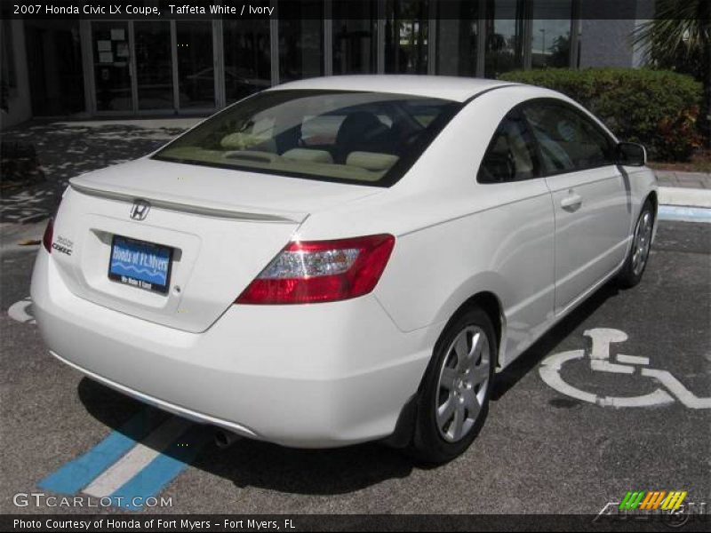 Taffeta White / Ivory 2007 Honda Civic LX Coupe