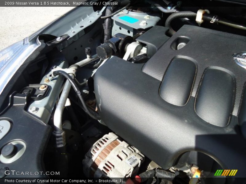 Magnetic Gray / Charcoal 2009 Nissan Versa 1.8 S Hatchback