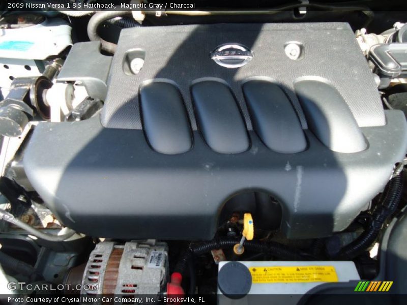 Magnetic Gray / Charcoal 2009 Nissan Versa 1.8 S Hatchback