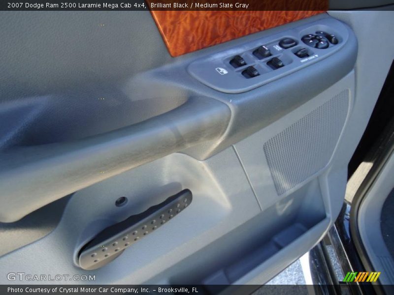 Brilliant Black / Medium Slate Gray 2007 Dodge Ram 2500 Laramie Mega Cab 4x4