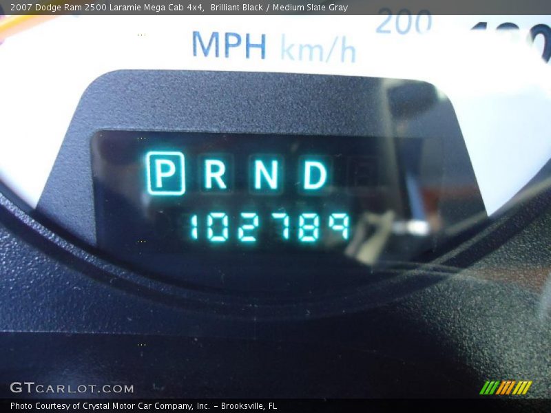 Brilliant Black / Medium Slate Gray 2007 Dodge Ram 2500 Laramie Mega Cab 4x4