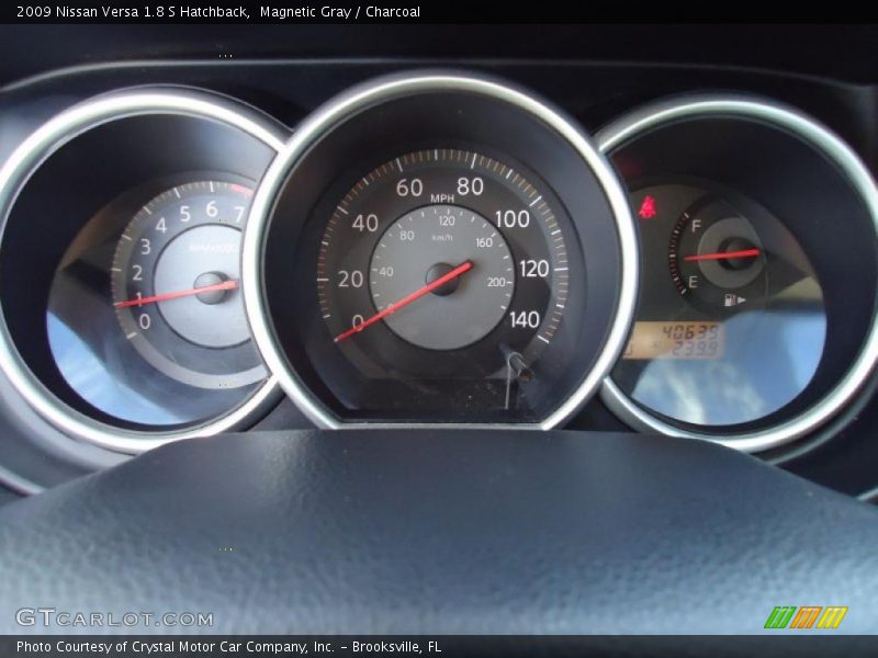 Magnetic Gray / Charcoal 2009 Nissan Versa 1.8 S Hatchback