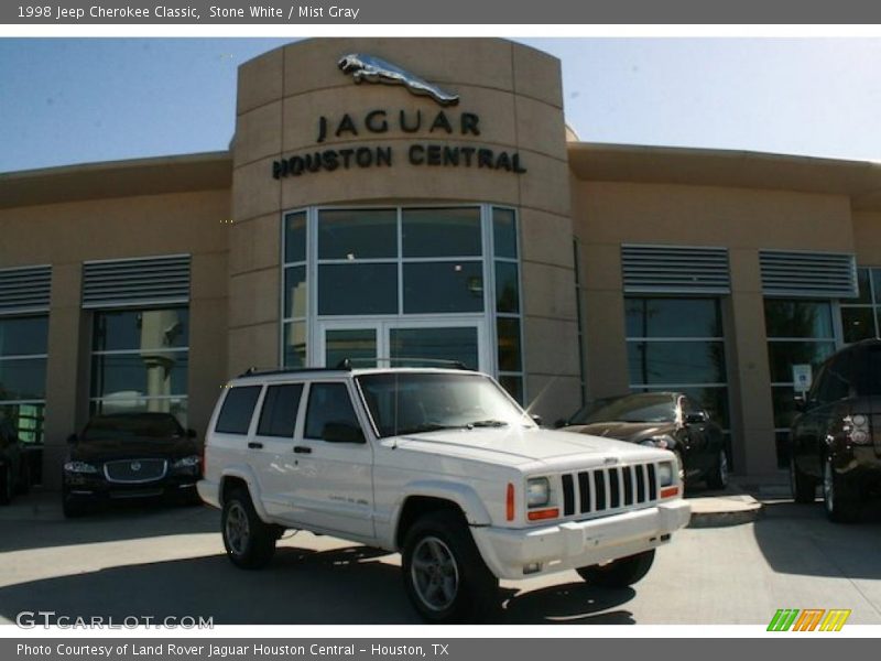 Stone White / Mist Gray 1998 Jeep Cherokee Classic
