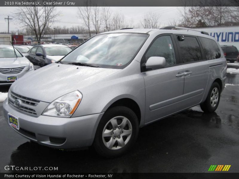 Clear Silver / Gray 2010 Kia Sedona LX
