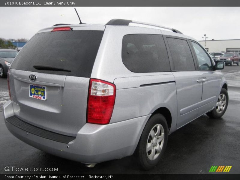Clear Silver / Gray 2010 Kia Sedona LX
