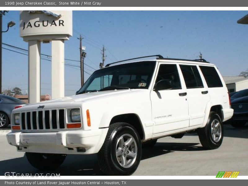 Stone White / Mist Gray 1998 Jeep Cherokee Classic