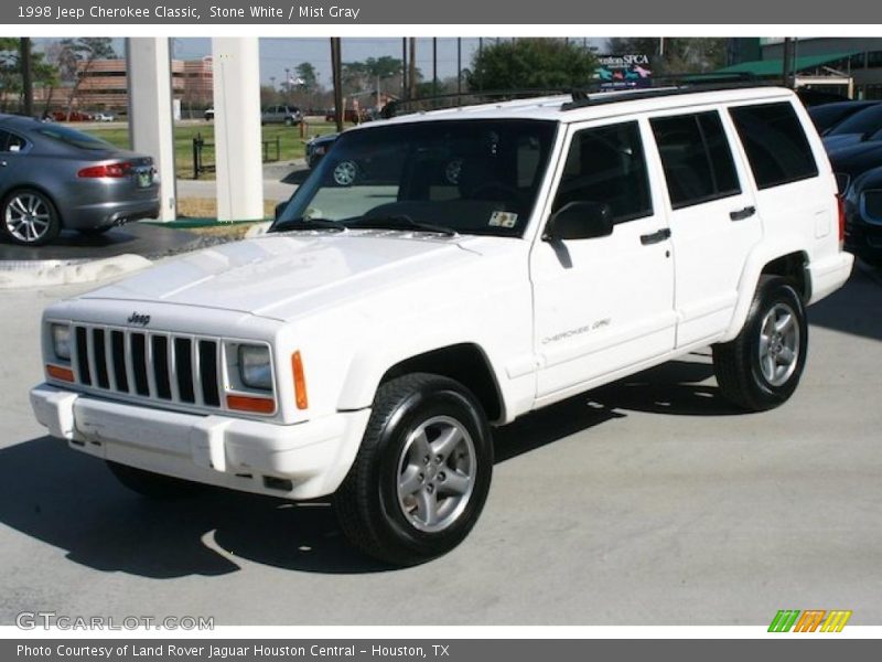 Stone White / Mist Gray 1998 Jeep Cherokee Classic