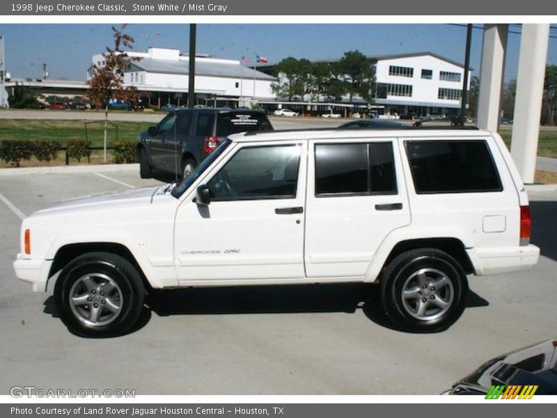 Stone White / Mist Gray 1998 Jeep Cherokee Classic