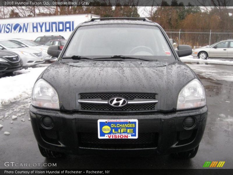 Obsidian Black / Gray 2008 Hyundai Tucson GLS