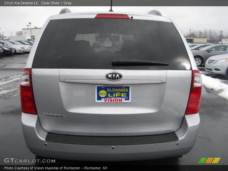 Clear Silver / Gray 2010 Kia Sedona LX
